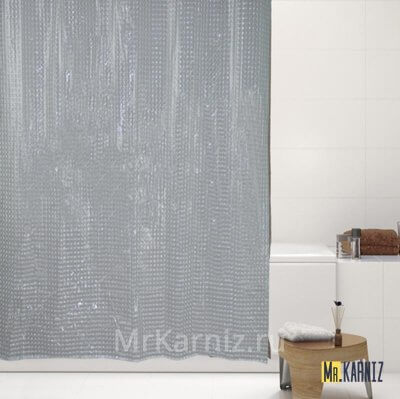 Штора для ванной 3D прозрачная