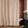 Штора для ванной Двухслойная Органза бежевая фото 1
