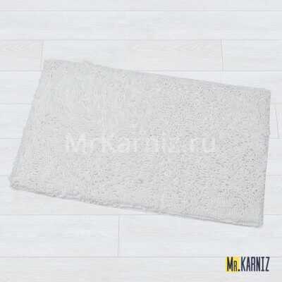 Коврик для ванной Люкс белый